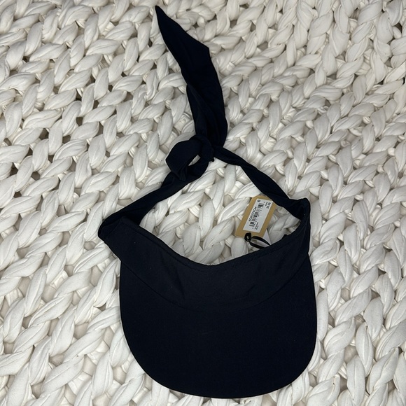 Halogen Black Sporty Bow Visor Nordstrom Hat NWT - Picture 8 of 8